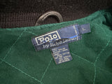 90s Polo Ralph Lauren Leather Varsity Jacket L