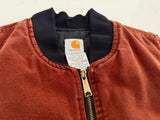 00s Carhartt Duck Vest L CLY Burgundy