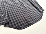 90s Polo Ralph Lauren BLAKE ShadowPlaid L/S Shirt XL Black&Gray