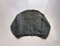 60s DRUMMOND Shaggy Man Mohair Cardigan XL DeepEmerald