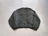 60s DRUMMOND Shaggy Man Mohair Cardigan XL DeepEmerald