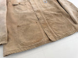 90s Carhartt Zip Chore Coat XL Brown