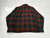 60s DutchMaid Shadow Plaid Loop Wool Shirt L Multi