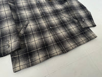 50s Merrill Woolens Shadow Plaid Wool Jacket Black&White