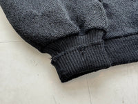 60s THANE Mohair Cardigan L Black
