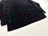 80s Polo Ralph Lauren Velour Plaid L/S Shirt XL