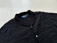 90s Polo Ralph Lauren CALDWELL Loop Shirt M Black
