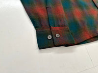 60s DutchMaid Shadow Plaid Loop Wool Shirt L Multi