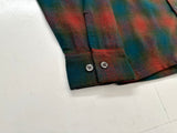 60s DutchMaid Shadow Plaid Loop Wool Shirt L Multi