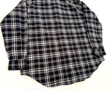 90s Polo Ralph Lauren MARLOWE Plaid L/S Flannel Shirt L Black