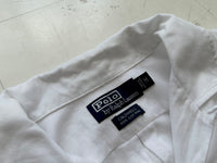 90s Polo Talph Lauren CALDWELL Loop Shirt M Pure White