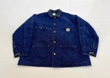 90s Carhartt ChoreCoat XL CB102 NavyBlue