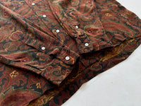 90s Polo Ralph Lauren Rayon Paisley L/S Loop Shirt L