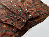 90s Polo Ralph Lauren Rayon Paisley L/S Loop Shirt L
