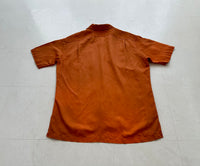 90s Polo Ralph Lauren Silk&Linen Loop Shirt M HermesOrange