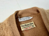 60s LordJeff Mohair Cardigan M Camel