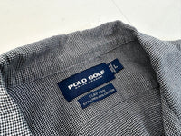 90s POLO GOLF CLAYTON Houndstooth Loop Shirt L