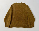 60s ARROW Mohair Crewneck Sweater M MustardBrown