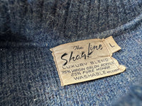60s The Shaq Line Mohair Sweater L Navy