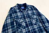 90s PENDLETON Shadow Plaid Board shirt L DeepBlue