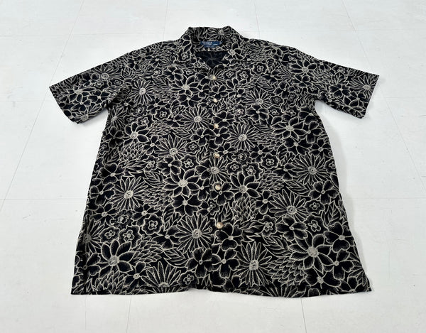 90s Ralph Lauren Shirt CLAYTON S ブラック！ 90s Polo Ralph Lauren CLAYTON Cactus Loop Shirt L Black – NO