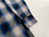 90s SIR Pendleton Shadow Plaid Western Shirt L Blue