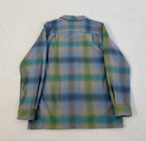 90s PENDLETON Shadow Plaid Board Shirt M Gray