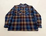 90s Pendleton Shadow Plaid Board Shirt L Blue