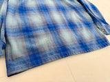 90s Pendleton Shadow Plaid Board Shirt M Blue