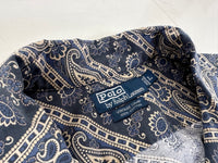 90s Polo Ralph Lauren VINTAGE CAMP Slant Paisley Loop shirt L