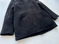 80s Polo Ralph Lauren Mouton Coat M Black