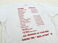 90s Spaceship Movies T-shirt XL White