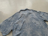90s Polo Ralph Lauren CLAYTON Hawaiian Rayon Loop Shirt XL SkyBlue