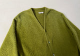 60s Mohair Cardigan M OliveGreen