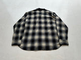 90s Polo Ralph Lauren Shadow Plaid Western Shirt XXL Black&White
