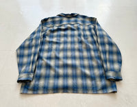 90s Pendleton Shadow Plaid Board Shirt XXL Blue