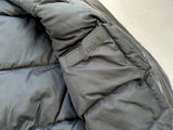 80s Eddie Bauer Leather Puffer Jacket L Black