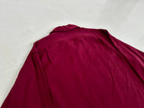 90s Polo Ralph Lauren Rayon L/S Shirt M Burgundy