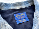 90s Pendleton ShadowPlaid Board Shirt L Turquoise