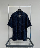 90s Polo RalphLauren Indigo Flower Loop Shirt XL