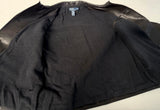 90s Polo Ralph Lauren Leather CarCoat XL Black