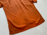 90s Polo Ralph Lauren Silk&Linen Loop Shirt M HermesOrange