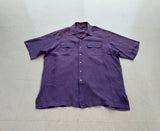 90s Polo Ralph Lauren Linen Loop Shirt XL Purple
