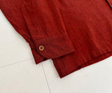 70s PENDLETON Wool Loop shirt L Brick