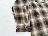 90s Pendleton Shadow Plaid Board Shirt L Shirt Brown&Khaki