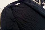90s ORVIS Native Pattern Knit Jacket L Black