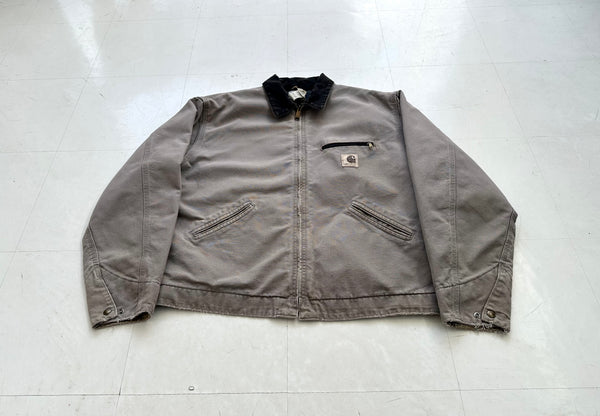 90s Carhartt Detroit Jacket XL LightGray J76CMT – NO BURCANCY