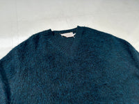 60s Brian Mac Nail Mohair Sweater L Blue&Black