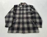 50s Merrill Woolens Shadow Plaid Wool Jacket Black&White