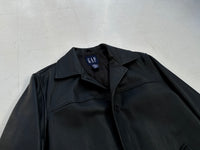90s GAP Leather Car Coat XS